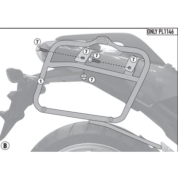 GIVI PL1146-oldalkonzol monokey dobozhoz
